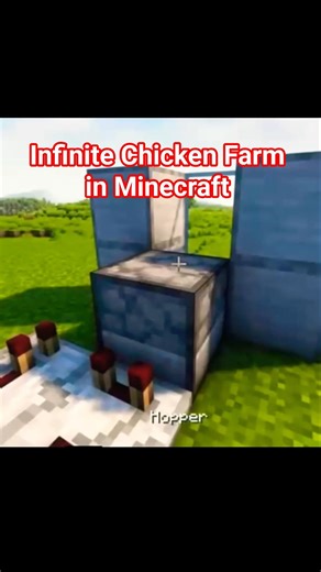 Infinite Chicken Farm in Minecraft 😱 #minecraft #nobatidao #minecraftshorts