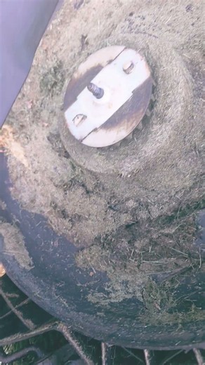 diy hart lawn mower blade install
