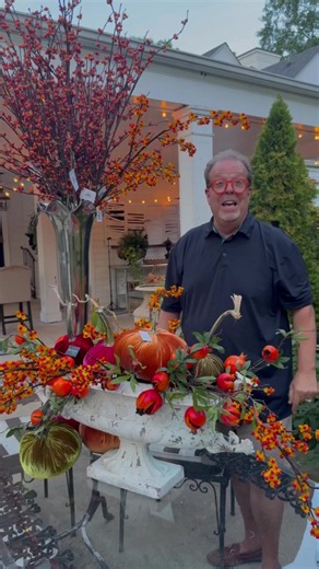 Make the most of your dining experience! ✨ You’ve seen the front porch… now here’s the backyard! Shop everything online now at JeffreySurlesDesigns.com⁠ or tap the link in my bio! ##JeffreySurlesLiving##FallDecor##Tablescape##HomeDecor##ShopOnline
