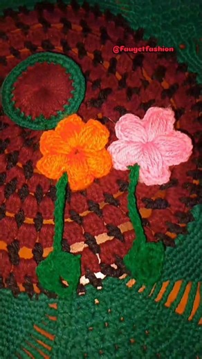 “Soft wool, beautiful flowers 🧶✨”#shorts #1ksubscribers