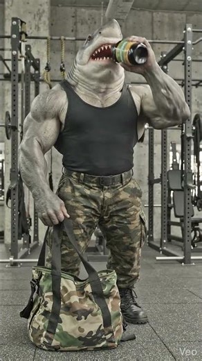 Muscular shark training Creo que me Pase. #shortviral #shortsvirales #shorts #short