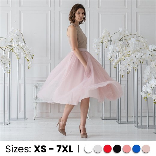 Custom Tulle Skirt, Tulle Skirt Women, Tulle Midi Skirt, Maxi Tulle Skirt, Adult Tutu Skirt, Wedding Tulle Skirt, Pink Blush Skirt - Etsy