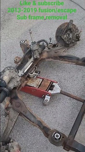 2013-2019 Ford Fusion/escape AWD Subframe removal #ford #Fusion #transmission #subframe#styleauto100