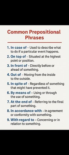 prepositional Phrases