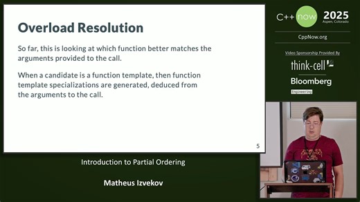 Introduction to C   Function Template Partial Ordering - Matheus Izvekov