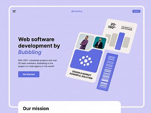Bubbling - Website animation