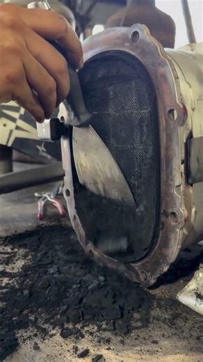 Would You Clean This DPF Or Replace It Completely? 😳🖤