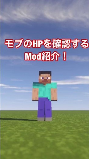 (マイクラ)モブの体力が一目でわかる！Damage indicators 【15秒mod紹介】Minecraft