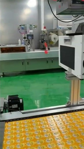 UV Laser Marker with Large Field Lens for snack packing