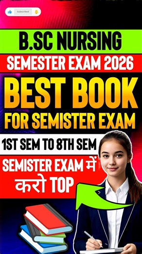 Best Book For Bsc Nursing 2026 🤫| Bsc Nursing Semister Books | Pyq Paper & Notes | Semester Exam 🔥!!