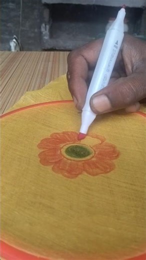 फैब्रिक पेंटिंग के डिजाइन #shortsfeed #fabricpainting #drawing #art