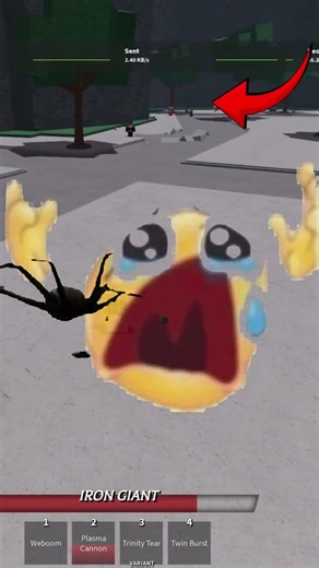 DOUBLE RAILGUN TROLL!!!!!11!!1!! 😈 | #roblox #thestrongestbattlegrounds #robloxshorts #troll