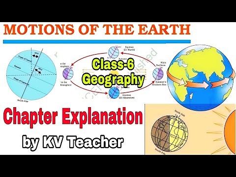 Motions Of The Earth / Class-6 Geography NCERT Chapter 3 Explanation By-KVS Teacher
