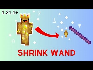 how to make an EASY SHRINK WAND in MINECRAFT (1.21+)