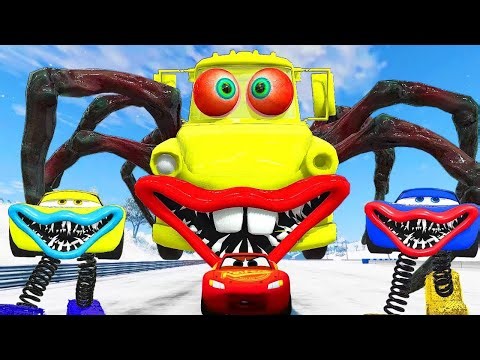 McQueen Boxy Boo Eater & Mater Spider Car Eater | Coffin Dance Song (COVER)