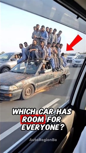 Which Car Has Room for Everyone? 🚐🚗👀 #shorts #automobile #car #friends #viral