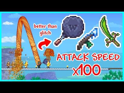 Terraria Weapons, but they are 100x faster