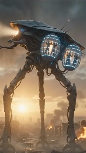 He got harvested by the tripod cage mouth #waroftheworlds #tripod #allien