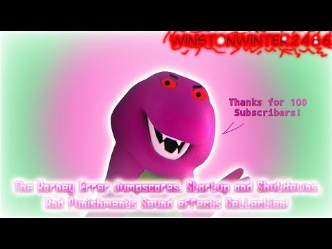 The Barney Error Jumpscares, Startup and Shutdowns, And Punishments Sound effects Collection!