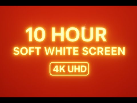 Relax with 10 hours of soft white screen & calming ambient sound - sleep, study | DarkScreen Studio