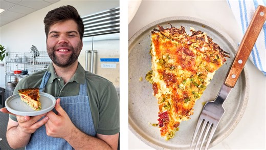 How to Make Quiche Lorraine with Zucchini Crust