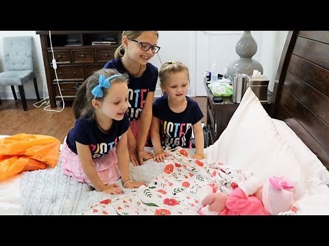 MEETING BABY SISTER FOR THE FIRST TIME! NEWBORN COMES HOME