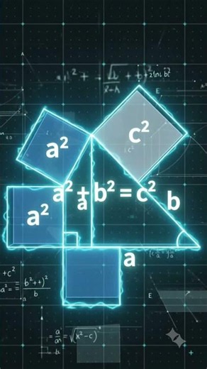 Pythagoras Theorem Explained in 20 Seconds 🤯 | The Math Formula Everyone Should Know! #shorts