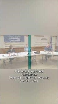 Sunset Roads Reopen & Wendigo Park Road Bids Advance