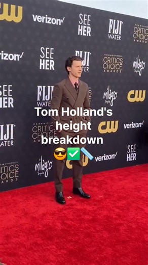 Height Analysis | Elevation Expert on Instagram: "Tom Holland Height Breakdown 🕷️📏 Tom Holland’s height is often debated, but based on visual comparisons and proportions, he stands at approximately 170.9 cm (5'7.3") with shoes 👟 and around 167.9 cm (5'6") without shoes 📐. The usual 2–3 cm lift comes from standard sneaker soles, which he frequently wears during events and appearances. Despite not being very tall by Hollywood standards, Tom carries himself with incredible confidence and athlet