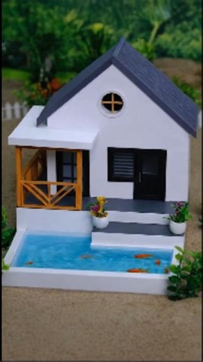From Scratch to Stunning Mini House Model #housedesign