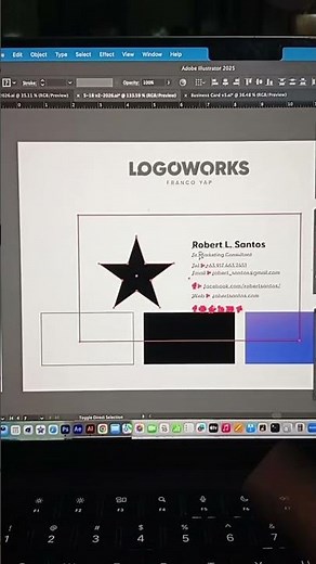 Business card design tutorial Live highlight