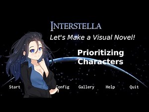 Make a Visual Novel in Unity 2023 - Episode 09 (part2) Prioritizing Characters