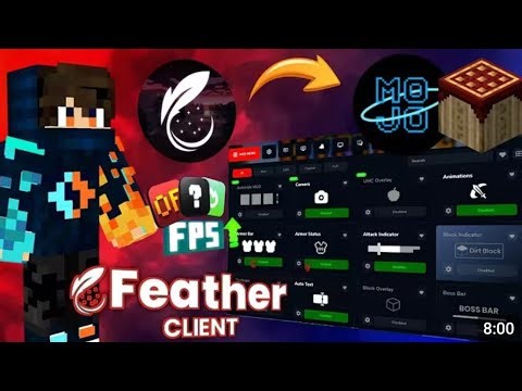 FEATHER CLIENT FOR MOJO & POJAVLAUNCHER 1.21.5 !Full tutorial!