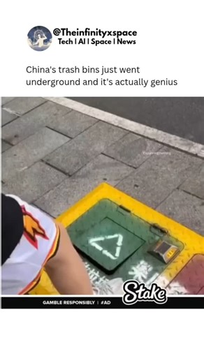 Explore l Learn l Facts | China has introduced an innovative underground trash bin system that’s both space-saving and hygienic. Instead of traditional bins... | Instagram