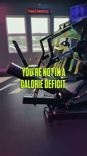 “I'm in a calorie deficit but I'm not losing weight."