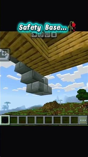 #How to make The Safety Base...🥀 in Minecraft #Like and Subscribe please 🥺 🥺