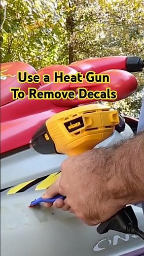 How to remove decals on a jet ski #jetski #boatlife #seadoo