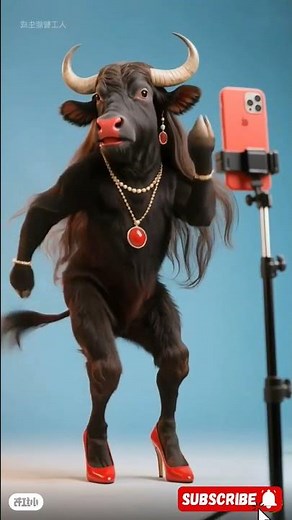 AI Bull Dance | Unbelievable Bull Moves! 😱🔥 #Shorts #viral #ai