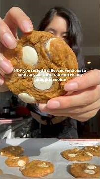 My ideal chewy and soft pumpkin cookies!