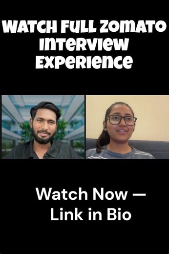 How She Cracked Zomato Placement | Real Zomato Interview Clip