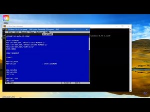 MP LAB 1. MASM 8086 16 bit Addition with User Input in DOSBox - Solved Example
