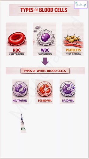 Types of Blood Cells Explained | RBC WBC Platelets Function