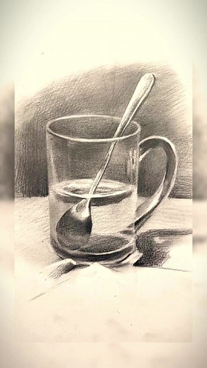 ❤️✏️ How to Draw a Glass of Water | Pencil Drawing #pencildrawing #pencilart #drawing #drawingtutorial #howtodraw #sketch #art #artist #fyp