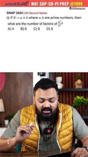 SNAP 2024 PYQ Question 9 | 60 Sec Trick to Crack SNAP 2025 💯