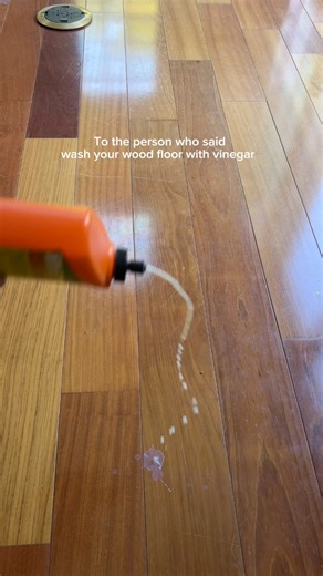 Stop using vinegar on your wood floors!!! #cleaning #deepcleaning #floorcleaning #howtoclean #viralvideo | Live Composed