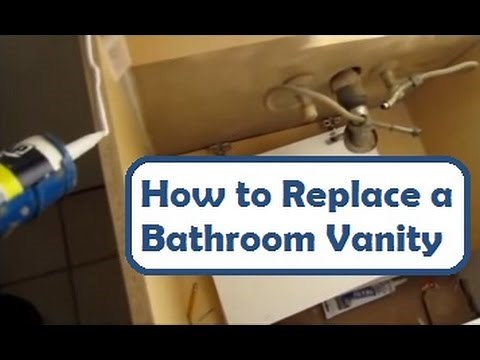 Bathroom Vanity Top Installation: How to Install a New Vanity Bathroom Sink -- Easy and Fast