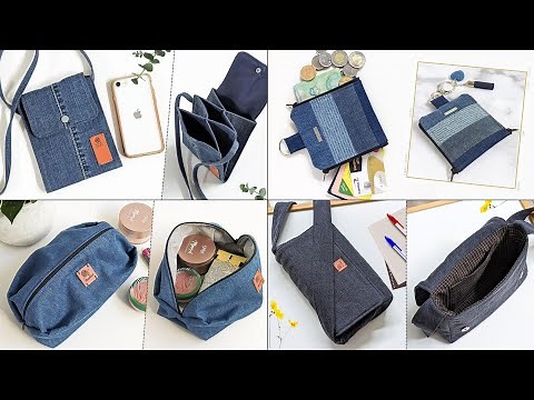 4 DIY Old Jeans Ideas | DIY Denim Bags and Purse | Compilation | Bag Tutorial | Upcycle Crafts