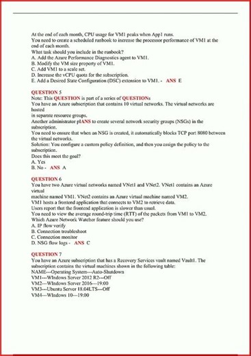 Az 104 Renewal Exam Question And Answer Updated 270 Qanew video