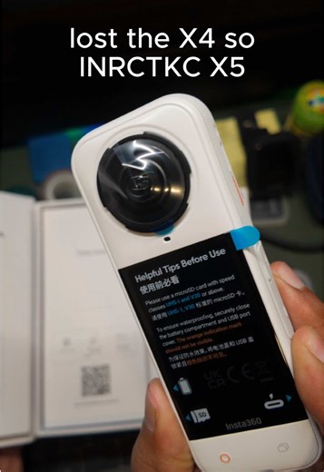 Satin White @insta360 official X5 is 🤤😍 Use our affiliate code “INRCTKC” during check out at Insta360 store 🛒 #Insta360 #x5 #satinwhite