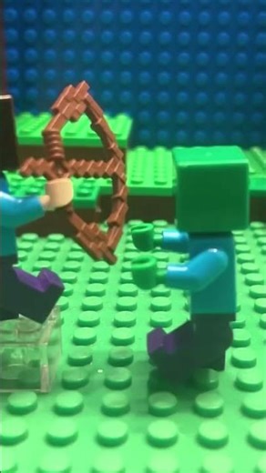 Zombie ambush Lego Minecraft stop motion REPOST